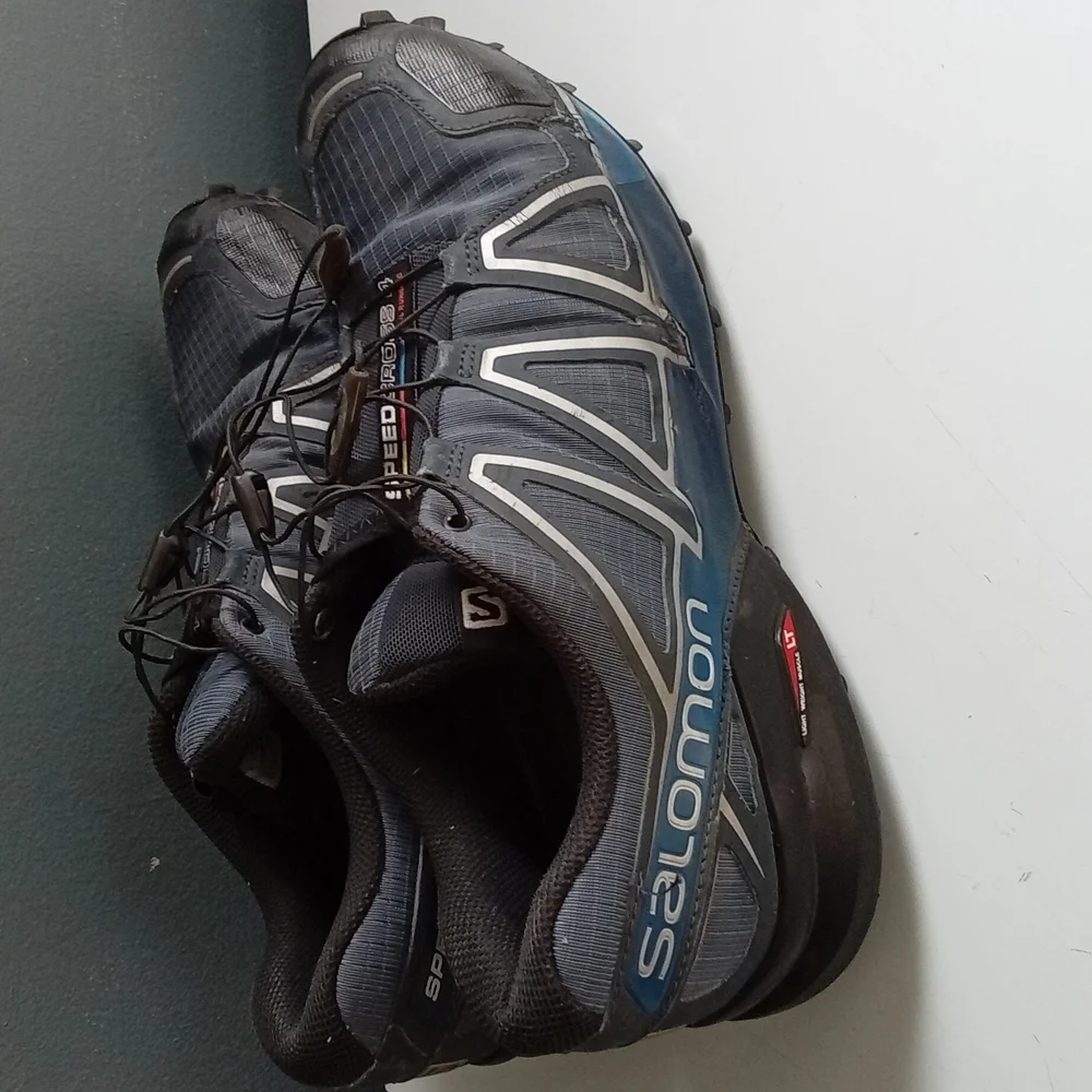 Salomon Speedcross 4 Trail Running Shoes Blue Black‎ Mens 383130